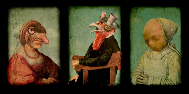 I love this triptych I made in 2006.
