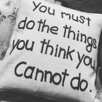 Taking advice from a pillow.